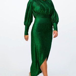 ELOQUII - Sparkle Maxi Dress with Wrap Skirt - SZ 28 - BNWT
